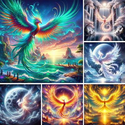 DIY Diamond Painting New 2024 Cross Stitch Kit Phoenix Picture Mosaic Diamond Embroidery Home Decoration J3962