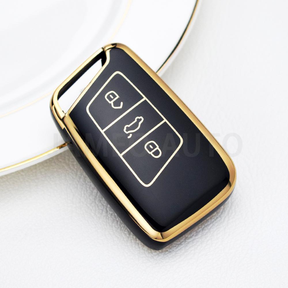 For VW Volkseagen Passat B8 Magotan for Skoda Superb A7 Kodiaq Seat TPU Car Key Case Cover Bag Shell Fob Protector