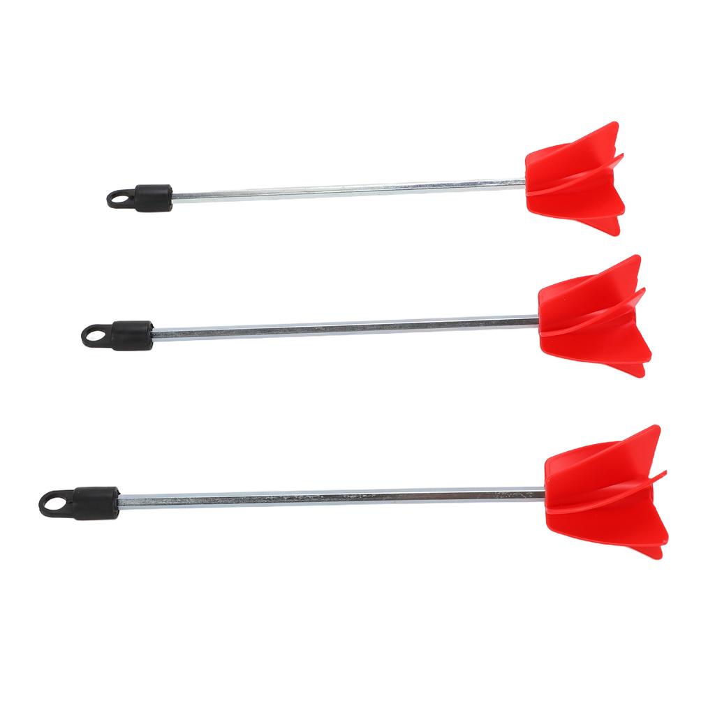 3Pcs Drill Paint Stirrer Spiral Mixer Attachment for Concrete Resin Silicone Paddle 11.4in