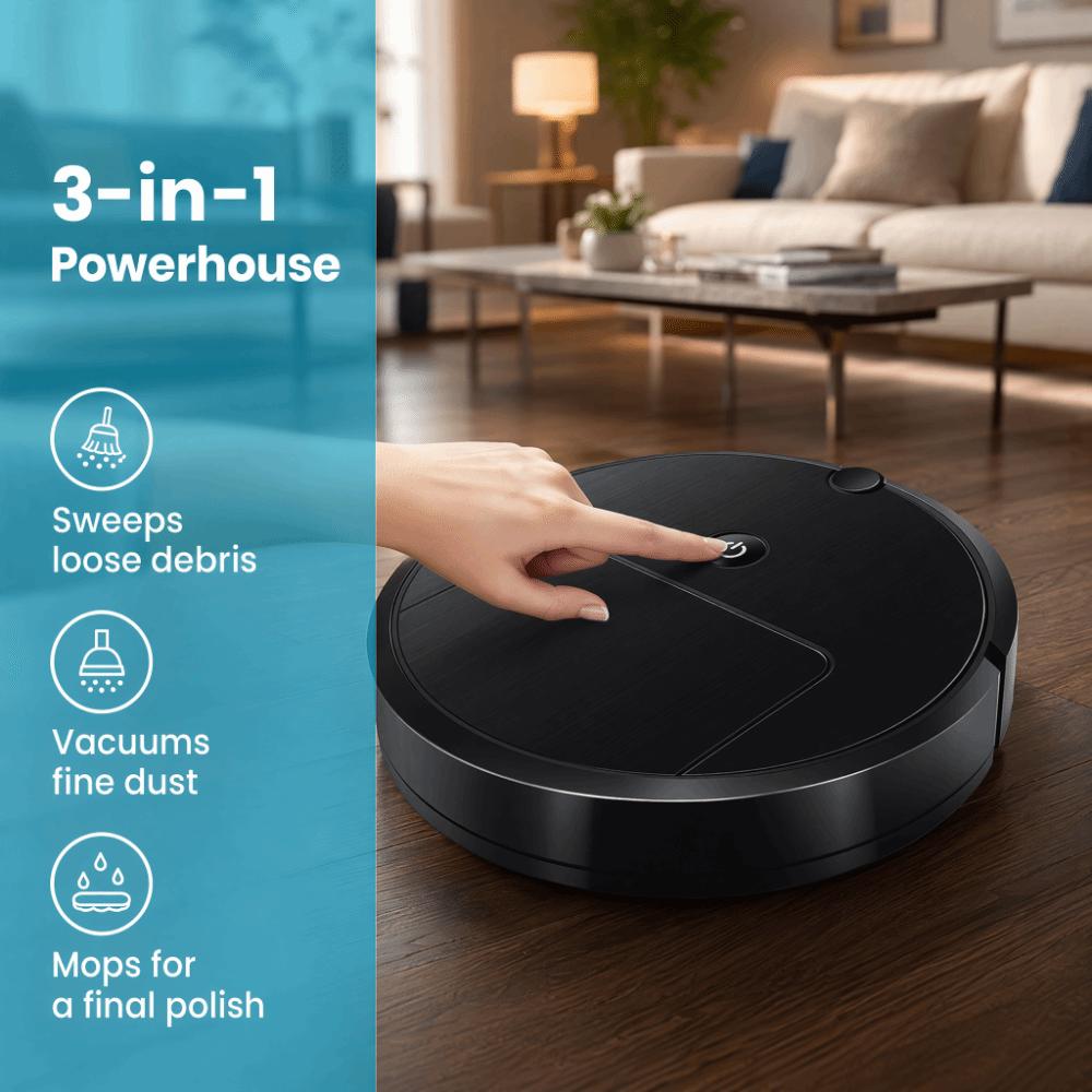 3-in-1 Robot Vacuum USB Charging Smart Sweeping Robot Multifunction Cleaning Floor Cleaning