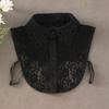 New Fake Collar Shirt Women White Lapel Ruffles Stand False Collar Woman Girls Detachable Collar Lace Removable Half Shirt