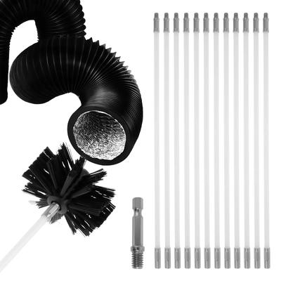 Chimney Sweep Set Fireplace Flue Dryer Vent Cleaning Brush Flexible Nylon For Cleaning Particle Furnaces Sewer Pipes