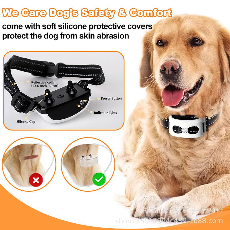 Waterproof Rechargeable Dog Training & Bark Control Collar with Remote