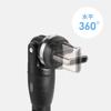SANWA SUPPLY USB Rotating Cable with Double Black 2.0 Type-C 540-Degree Connectors, (100W, 1m) KU-CCP100KAW10BK