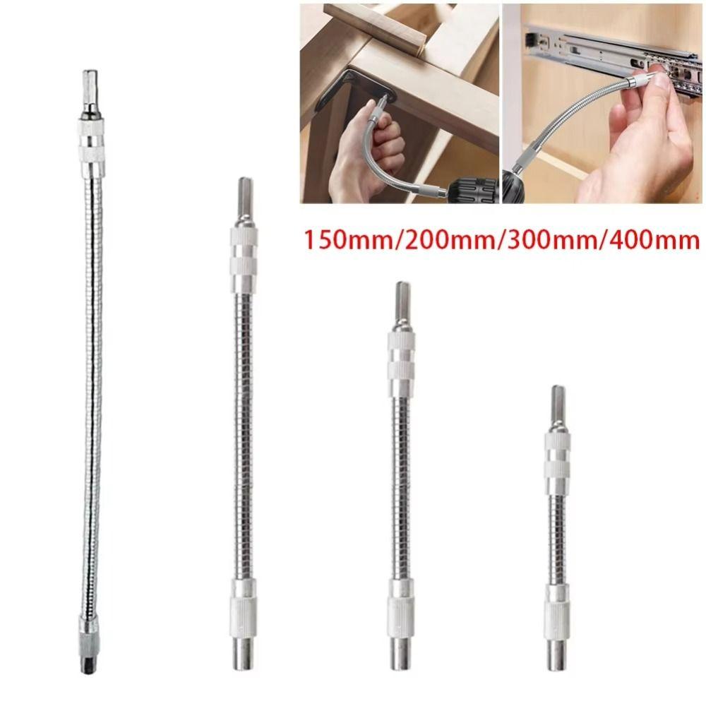 150-400mm Screwdriver Extend Rod Flexible Shaft Electric Drill Extend Rod Bit Connecting Rod