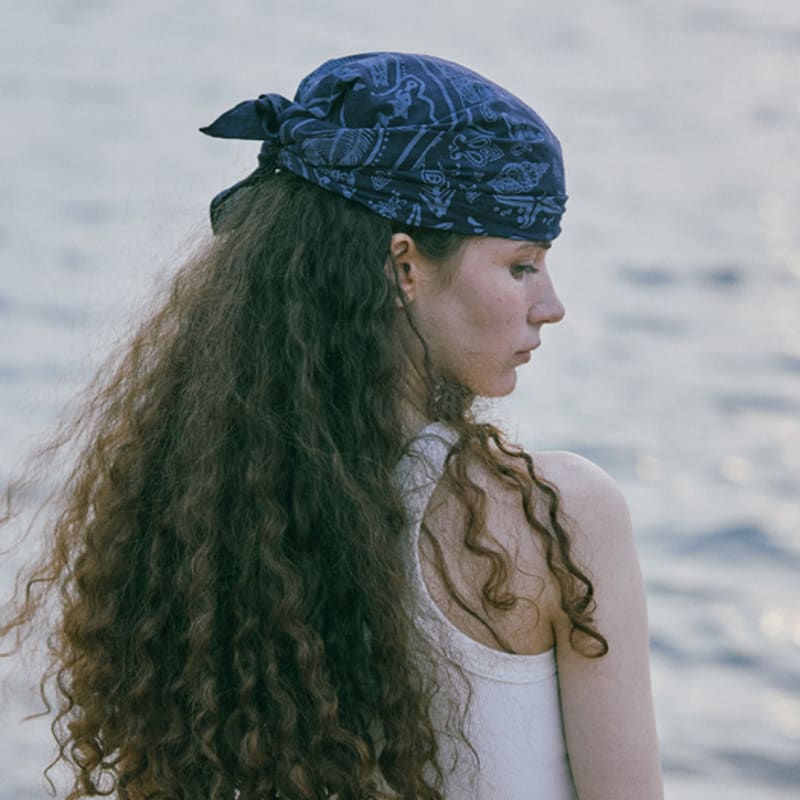 MAGOODGAN Paisley 9202 Navy Cotton Bandana