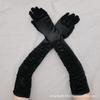 Satin Satin Gloves Long Ladies Halloween Gloves Sexy Dinner Gloves Wedding Gloves Matte Satin Gloves