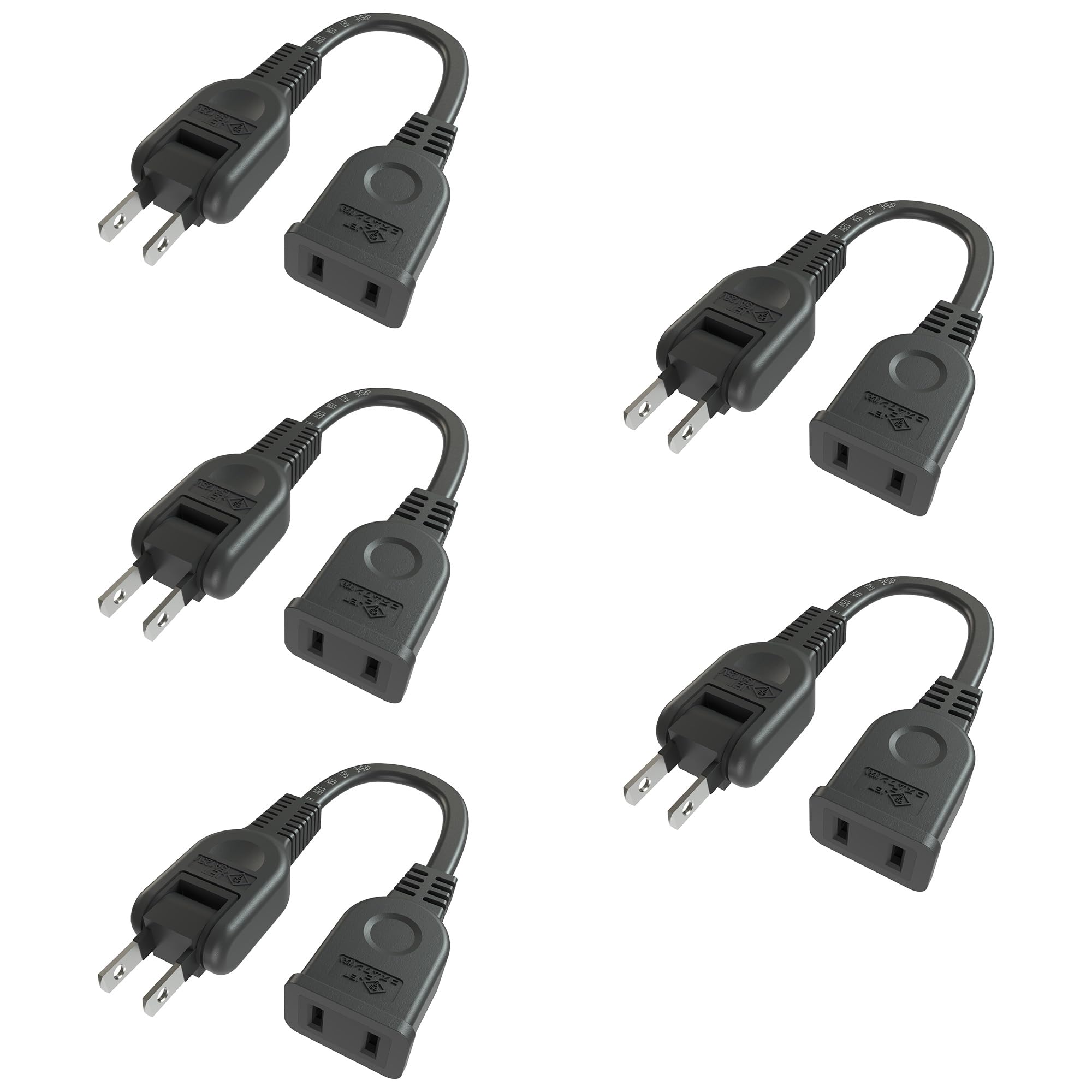 

FUMITAKE Short Outdoor Extension Cord, 10cm, 5-Piece, Outdoor Extension Cord, Tap, Travel, Outdoor Outlet Extension Cord, Storage, Portable, 125V