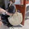 Large Capacity Ethnic Style Woven Shoulder Bag – Fashionable Women's Beach Handbag