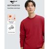 Men's Solid Wolf Logo Round Neck Sweatshirt
