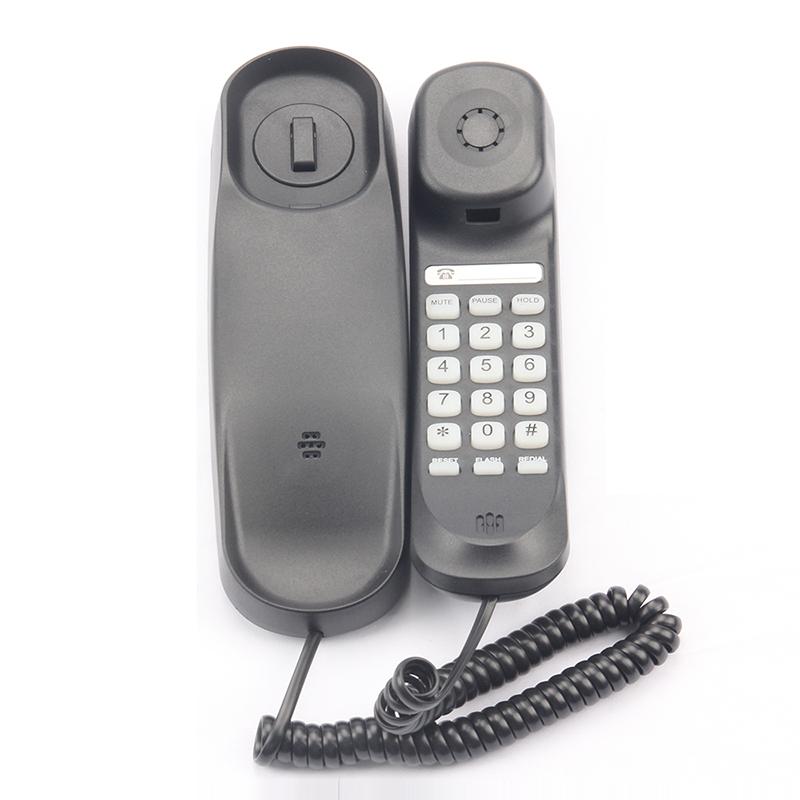 Aiek TC-990 Bürotelefon Festnetz Wandtelefon Pause Stumm- und Wahlwiederholungsfunktion Feuchtigkeitsbeständiges Dünnleitungs-Schnurtelefon Hotel Home