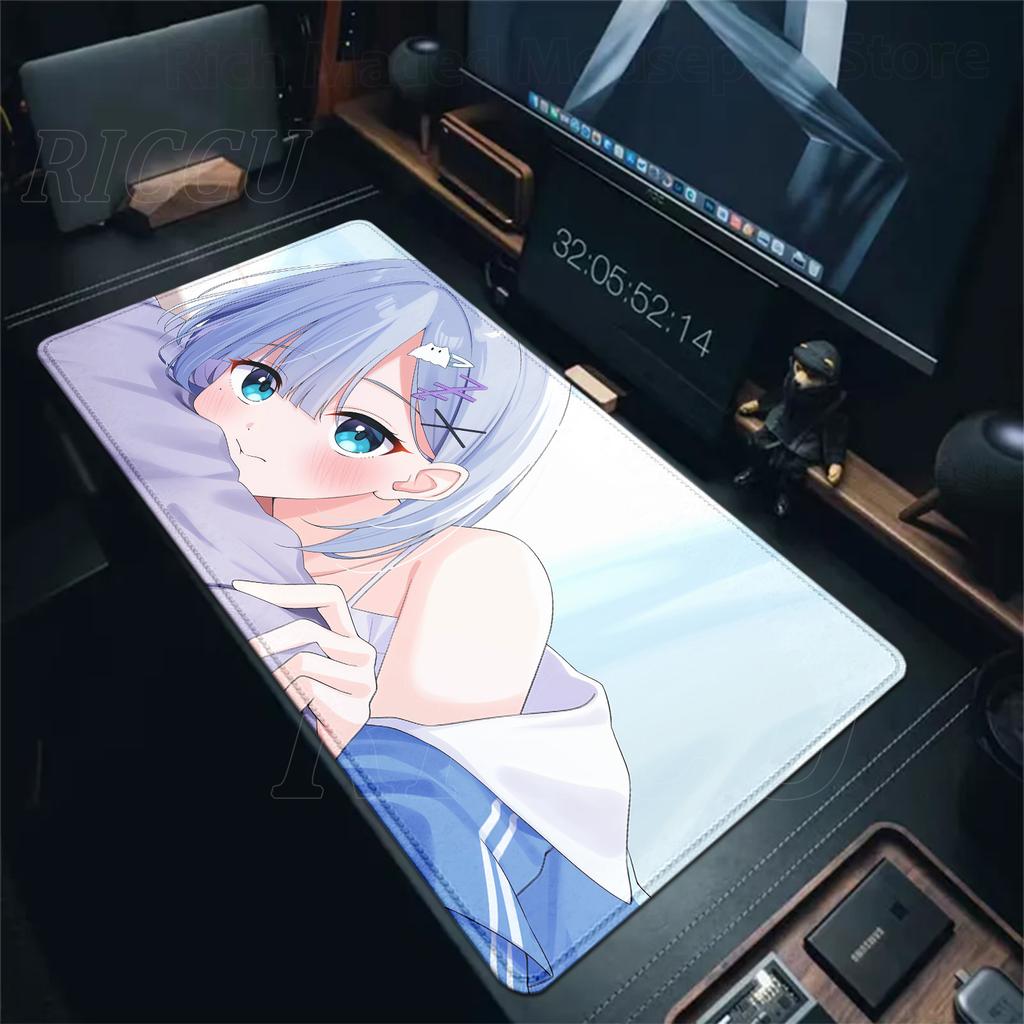 Anime Girl VTuber VSPO Mousepad Large XXL Keyboard Desk Mat PC Gaming Accessories Mouse Pad LockEdge Non-slip Extended Tablemat