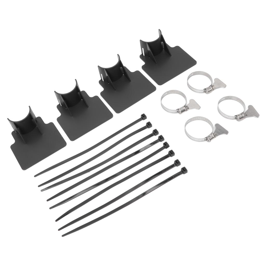 4 Sets Swimming Pool Pipe Holder Prevent Pipe Slip Cable Ties Stainless Steel Hose Clamp Swimming
