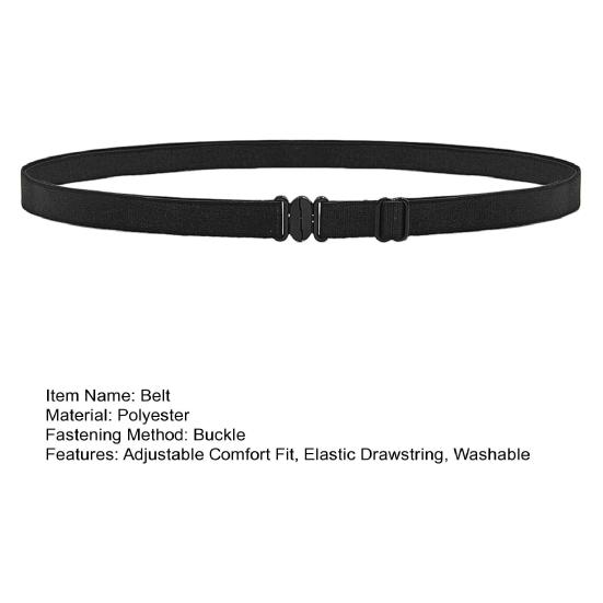 baizihuahu Adjustable Fit Belly Band, Women Belt with Super Elastic Drawstring Strap, Stretchable Support for Versatile Shirt Accessory