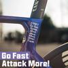 Ataque Mais Adesivos de Bicicleta Para Tubo Superior de Quadro de Bicicleta DIY Incentivo Adesivo de Ciclismo à Prova d'Água Decalques para Bicicletas MTB de Estrada