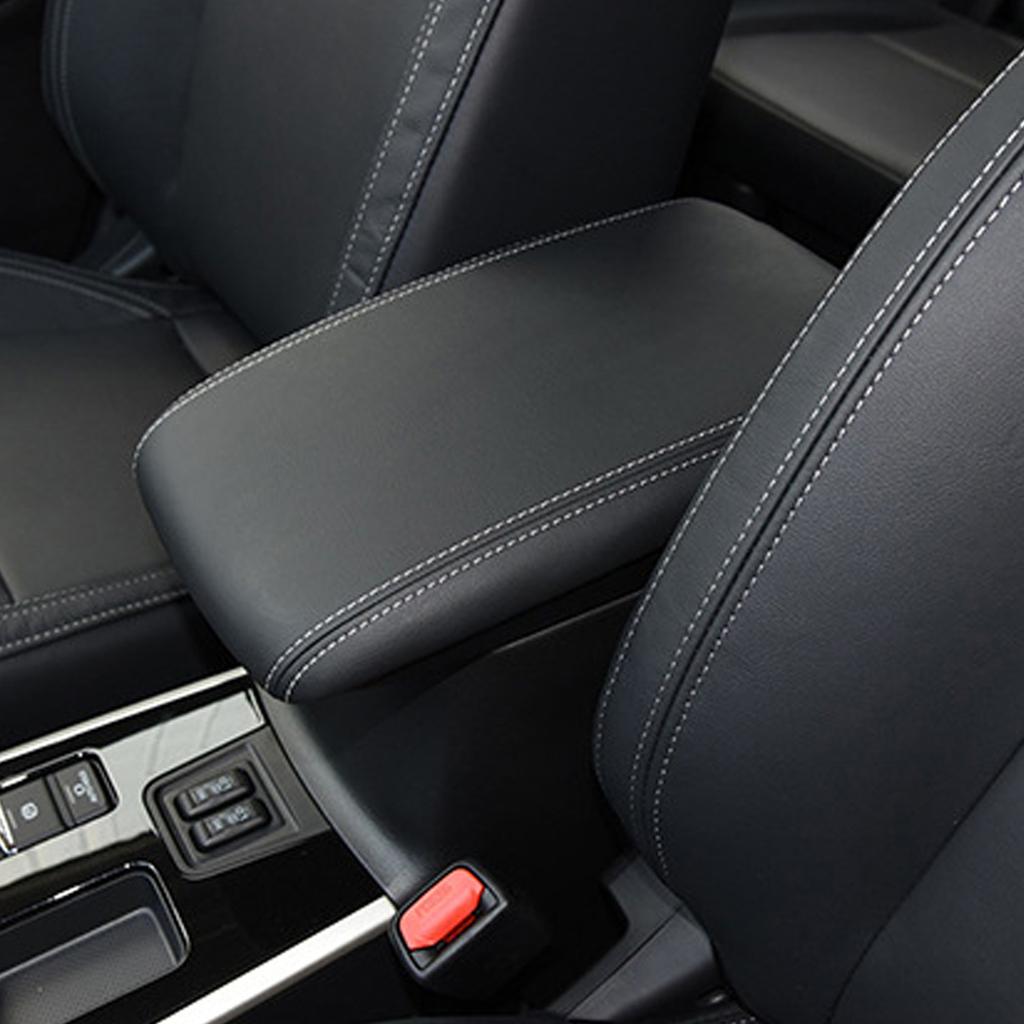 Breathable Ultra-fiber Leather Car Armrest Cover For Mitsubishi Outlander 2013-2018 Skin-Friendly Fabric & Quick Installation
