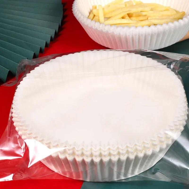 Oil-proof and Oil-absorbing Paper for Air Fryer Baking, Household Barbecue Plate, Food Oven, Kitchen Pan Pad