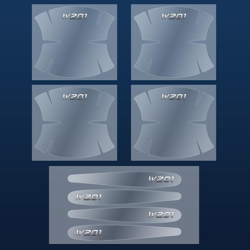 8PCS Anti Scratch Stickers Car Door Handle Cup Protector Film For Mercedes Benz AMG W203 W206 W220 W205 W211 W212 W201 W210 W108