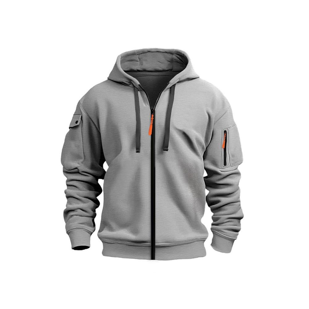 New Men's Sportswear Y2K Zipper Sweater Trendy Innovation Loose Hooded Outdoor Cardigan Autumn and Winter Jacket