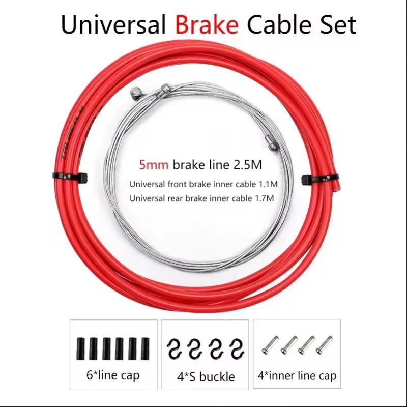 Bicycle Brake Cable Housing Group Set For MTB Mountain Bike Derailleur Shifter Lever Cable With Bike Cable Cap