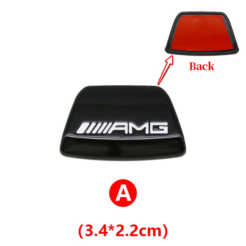 3D ABS Car Steering Wheel Emblem Sticker Interior Badge Accessorie For Mercedes Benz AMG W205 W168 W108 AMG W176 W204 W212 GLC