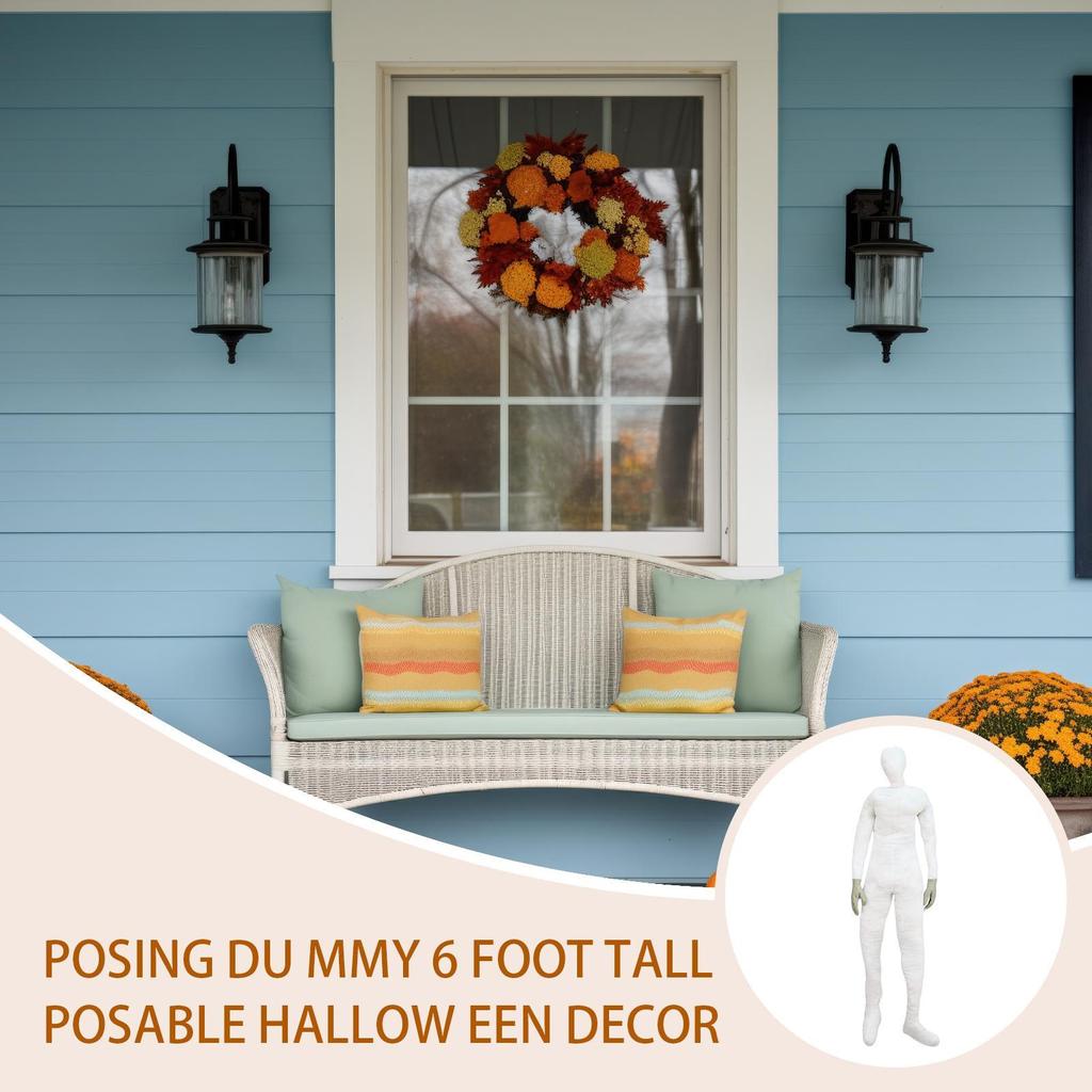 Mannequin Prop Spooky Posing Dead Body Prop For Yard Decor Horror Halloween Cosplay Decorations For Haunted Houses Escape Room