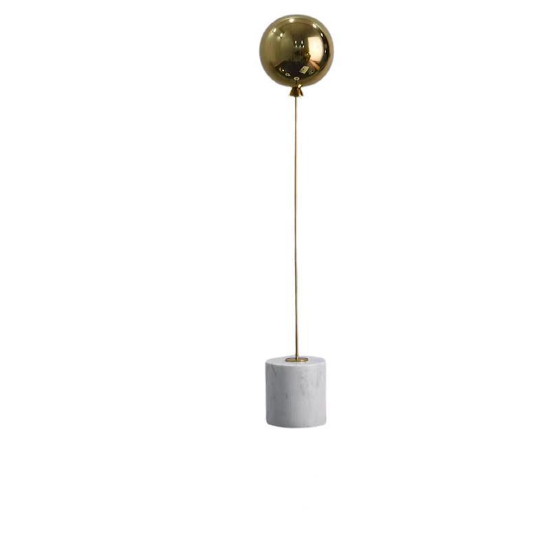 Minimalist Balloon Art Sculpture, Natural Marble Base, Tabletop Ornaments, Metal Balloon Sculpture, Room Aesthetic Decoration