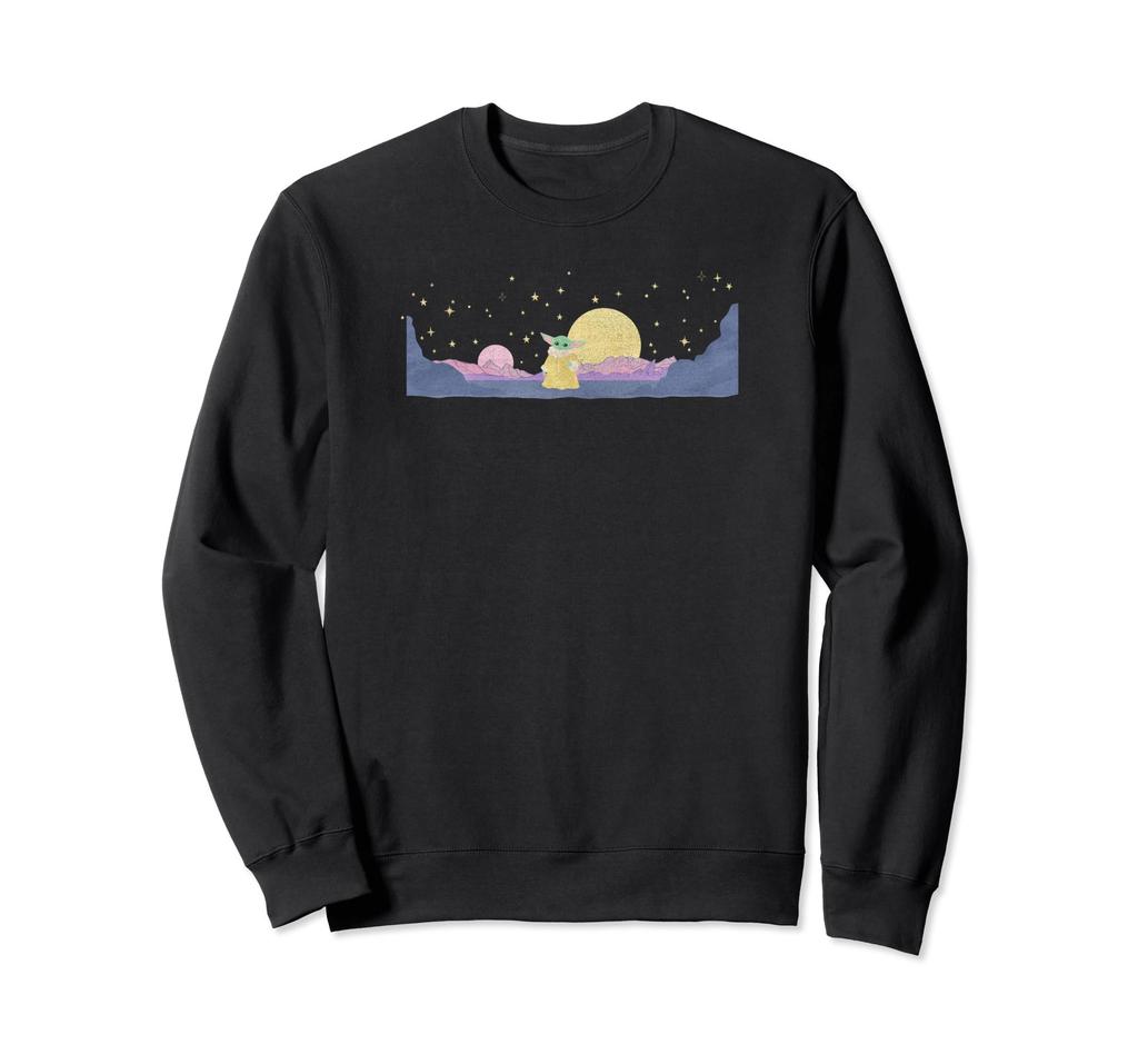 Star Wars: The Mandalorian Grogu Double Sunset Landscape Sweatshirt