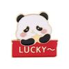 Creative Cute Panda and Sunflower Alloy Brooch - Fashionable Animal Badge Accessory