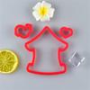 1/5 SÄTZE Kuchenform Kuchendekoration Partyzubehör Keksbacken Haushaltsprodukte Backform Küchenzubehör Cartoon Haus