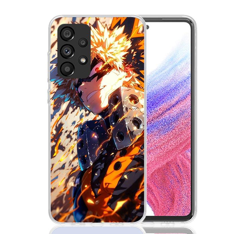 Bakugou Katsuki MHA My Hero Phone Case For Samsung Galaxy A52 A42 A32 A22 A12 A02S A72 A51 A41 A31 A21S A50S A71 A40 A30S A10S A