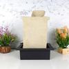Nirvana Buddha Tischbrunnen mit LED RGB Licht für Heimdeko/Büro/Geschenk/Einweihungsgeschenk/Hochzeitsgeschenk (Beige Stone)