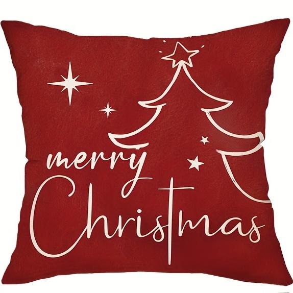 Christmas Pillow Covers - Tree/Snowman/Reindeer | Polyester |Patio/Sofa Decor
