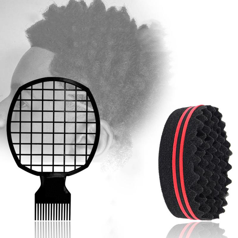 Friseursalon Herren Haarflechter Twist Schwamm Handschuhe Afrikanisches Haar Styling Gabel Kamm Haar Locken Schaumstoff Für Salon Friseurbedarf