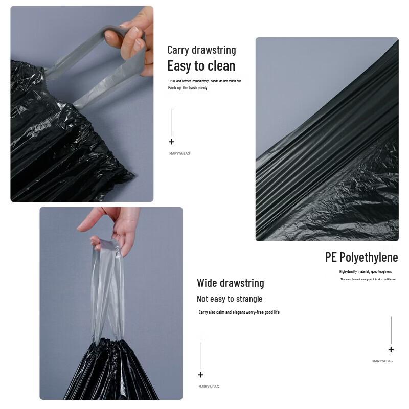 Meiliya Thickened Drawstring Garbage Bags
