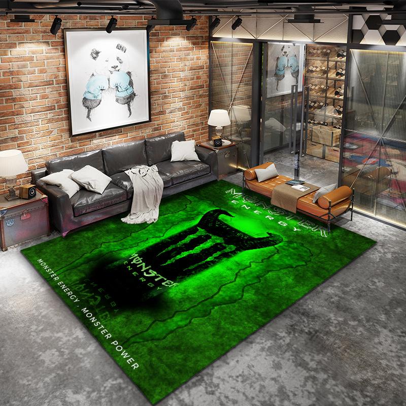 Monster Energy Carpet Rug for Living Room Bedroom Home Sofa Decoration,Kids play Nonslip Floor Mat