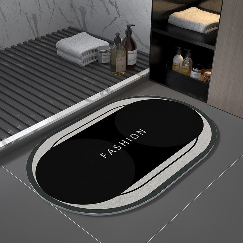 Kieselgur Badezimmerbodenmatte Modernes leichtes Luxus Badezimmertürmatte Wasseraufnahme rutschfest Fußmatte Schnelltrocknende Toilettentürmatte