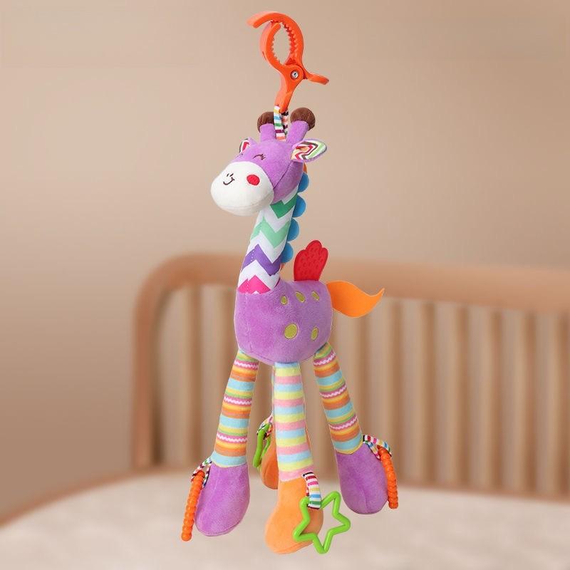 Baby Carriage Rattle Toy With Lighted Features For Toddler Development And Entertainment