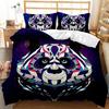 Cartoon Unicorn Floral Duvet Cover Set Magical Animals Pattern Boys Girls Bedding Sets QueenKing 1 Duvet Cover 2 Pillowcases