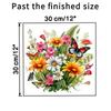 Painted Butterfly Flowers Small Grass Wall Sticker Toilet Bathroom Refrigerator Wall Sticker Living Room Bedroom Decoration Painting