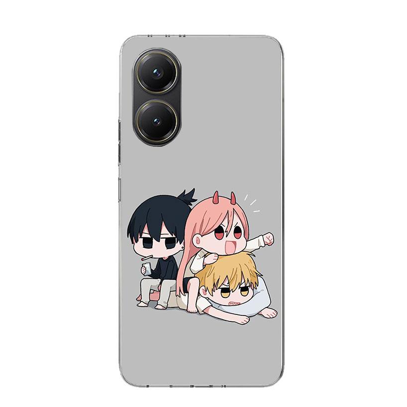 C-Chainsaw Mans Cute Phone Case For Xiaomi Poco X7 X6 X5 Pro F7 Ultra Redmi 15C 15 13 13C 12 12C 10 10A 10C 9 9A 9C 9T Cover Poc