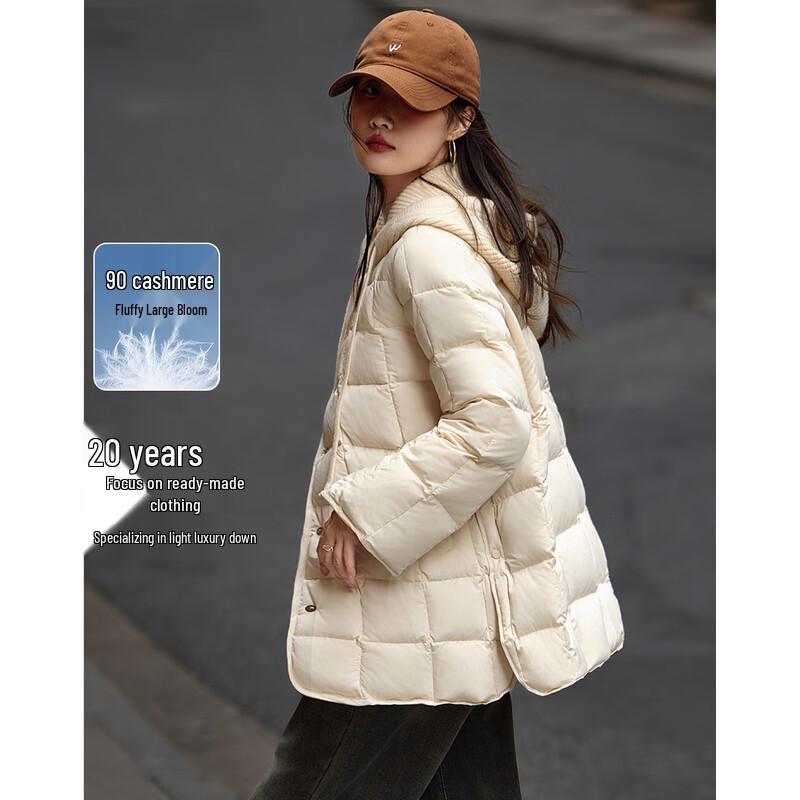 

Жіноча куртка Demana з градієнтним картатим принтом, 90% качиний пух L