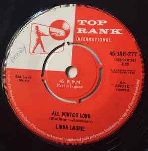 

7inch Record LINDA LAURIE - All Winter Long 45JAR277 Top Rank Intern 1960 UK Pop Used