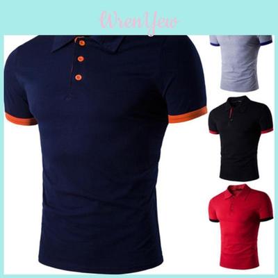 Wysokiej Jakości Moda USA Męska Stylowa Codzienna Koszulka Polo Slim Fit Topy Do Codziennego Użytku