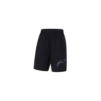 Li Ning Chinese Culture Series Letter Pattern Printed Casual Sports Shorts Men Shorts Black AKST257-1