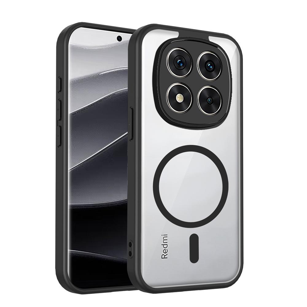 Fashion Transparent Slim Phone Case for Redmi Note 15 Pro Plus 14 Pro 4G 5G POCO X8 Pro Max F8 Ultra Magnetic Shockproof Cover