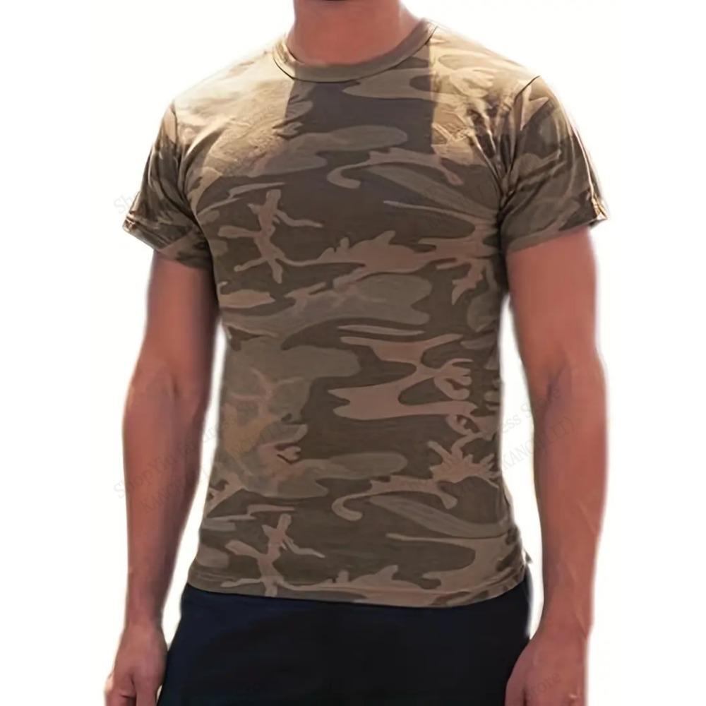 Men's Tactical Camo Camouflage 3d Print T-shirt Men Women Fashion Short Sleeve Tshirt Kids Tops Tees Men Clothing Outdoor Sports