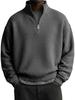 Felpa con zip da uomo per autunno inverno, casual, vestibilità larga, felpa con cappuccio