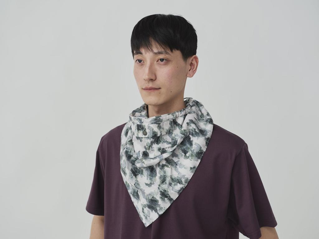 Printed Breathable Quick Dry Bandana Bandana Handkerchief for Men and Women GREY PT One [Snow Peak] AC-25SU025
