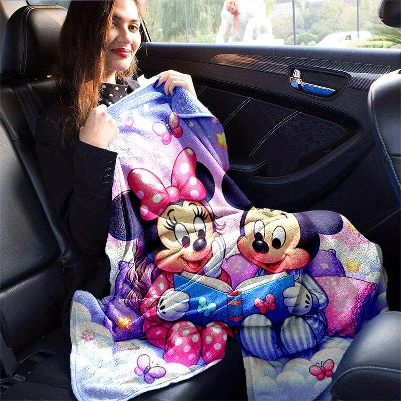 1pc Mickey Printing Blanket - Soft, All-Season Throw for Living Room, Bedroom,Personalized Gift with Adorable Cartoon Design